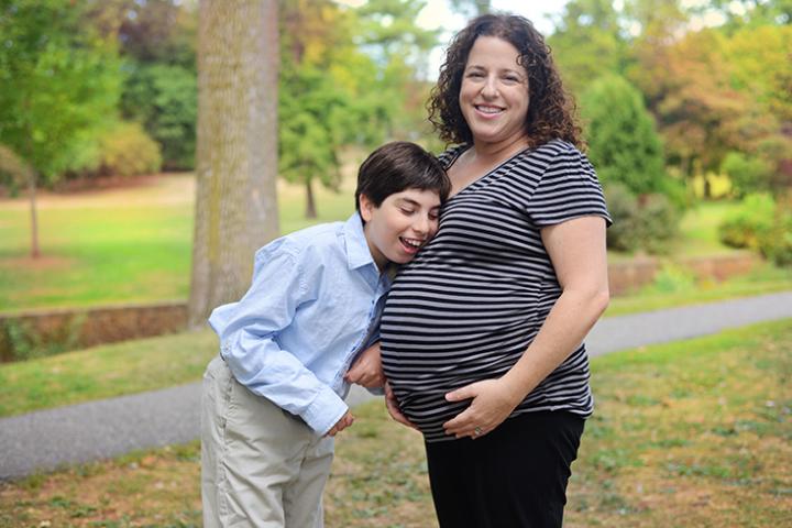 Photo of Ellen Seidman and son Max who has cerebral palsy