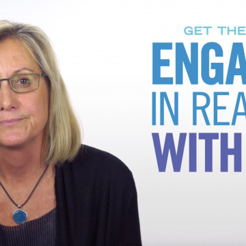 Photo of Pati King Debaun with words that say Get the child engaged in reading with you