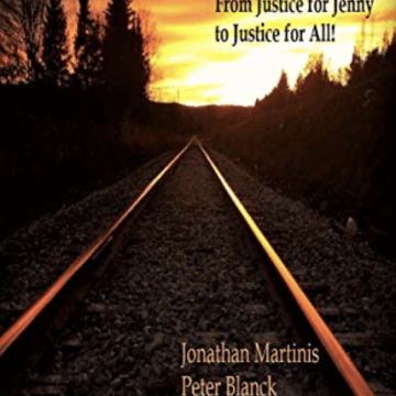 Book Cover photo of railroad tracks leading toward the sunset with the title Supported Decision Making, From Justice For Jenny to Justice For All