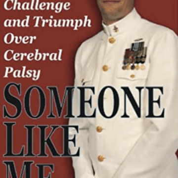 Book Cover of Someone Like Me with an image of a man standing in a white military uniform
