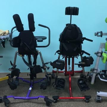 Image of 4 different types of supportive standing devices