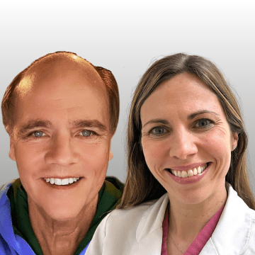 Headshot of Dr. Hank Chambers and Dr. Verena Schreiber together