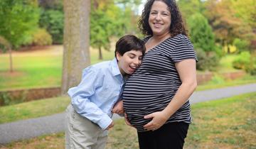 Photo of Ellen Seidman and son Max who has cerebral palsy