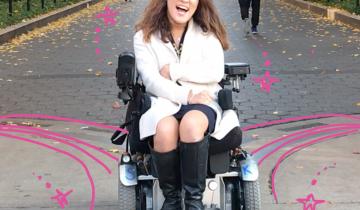 Sarah Kim, 22 years old, smiling in front of Columbia University campus