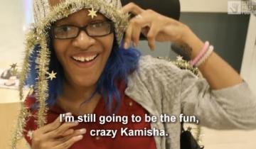 A screenshot from the YouTube video, "Kamisha's Journey"