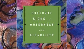 Book Cover: Crip Theory - Cultural Signs of Queerness and Disability in green box over a multicolored background