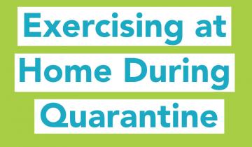 Exercising at home during quarantine