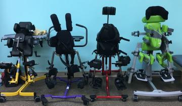 Image of 4 different types of supportive standing devices