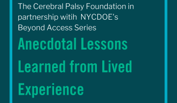 Anecdotal Lessons Learned from Lived Experience webinar