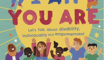 Image of the book cover, I AM YOU ARE, which has physically and ethnically diverse individuals celebrating.