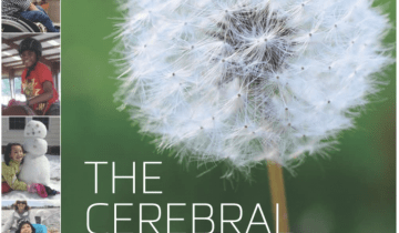The Cerebral Palsy Toolkit: From Diagnosis to Understanding with an image of a dandelion and several images of families and children.