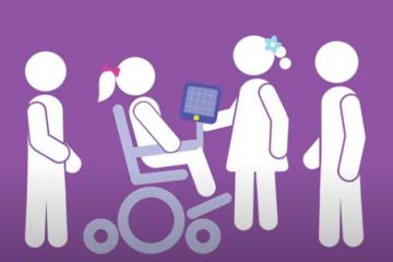 A screenshot from the YouTube video, "Let's Get Social"