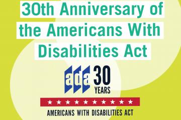 Text: 30th Anniversary of the Americans with Disabilities Act
