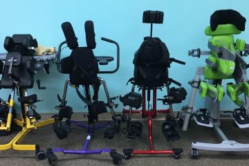 Image of 4 different types of supportive standing devices