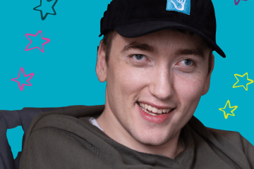 Young man wearing a CPF hat