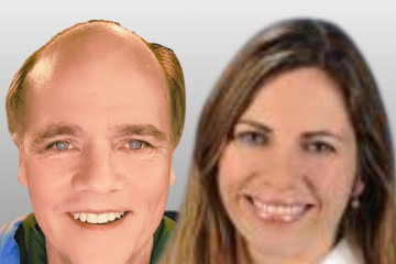 Head shots of Drs. Hank Chambers and Verena Schreiber