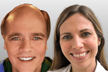 Headshot of Dr. Hank Chambers and Dr. Verena Schreiber together